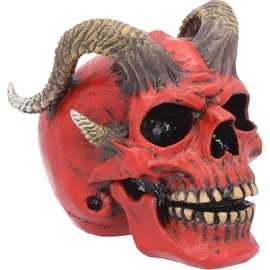 Nemesis Now Tenacious Demon Skull Figur, 13,3 cm, Rot