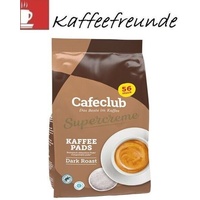 Cafeclub Supercreme Vorteilpads Dunkle Röstung 56 Kaffeepads