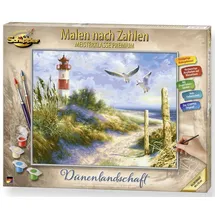 Schipper 609130884 - Malen nach Zahlen Sylt, Dünenlandschaft mit Leuchtturm,
