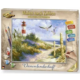 Schipper 609130884 - Malen nach Zahlen, Sylt, Dünenlandschaft mit Leuchtturm,