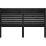 vidaXL Kopfteil Schwarz 186x4x100 cm) Massivholz Kiefer vidaXL,
