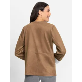 Witt Weiden Lederimitat-Blazer in camel | Gr.: 36
