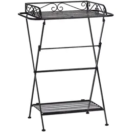 Beliani Gartentisch 80 x 80 x 75 cm Schwarz