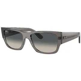 Ray-Ban 0RB0947S CARLOS Unisex-Sonnenbrille Vollrand Quadratisch Propionat-Gestell, grau