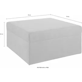 Home Affaire Hocker Pur 74 x 41 x 74 cm Beige