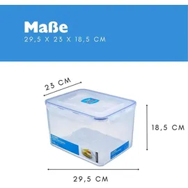 Lock & Lock Vorratsdose rechteckig blau 29,5 x 23 x 18,5 cm 9 l