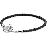 Pandora Moments Braided Leather T-bar Bracelet 591675C01-20,5 cm