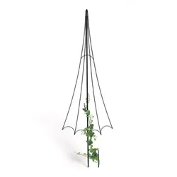 DanDiBo Rankhilfe Garten Metall Schwarz Regenschirm Rankgitter Blumen Kletterpflanzen Rosen Bodenstecker Kletterhilfe Blumenhalter Ranksäule
