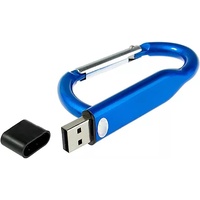PENDRIVE USB 3.0 Karabiner 32 64 128 256GB Speicher A09 (Rot, 32GB)