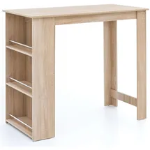 FineBuy Bartisch 120 x 60 x 107,5 cm Grau