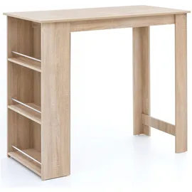 FineBuy Bartisch 120 x 60 x 107,5 cm Grau