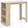 FineBuy Bartisch 120 x 60 x 107,5 cm Grau
