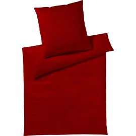 YES FOR BED Pure & Simple Uni weinrot (155x220+80x80cm)