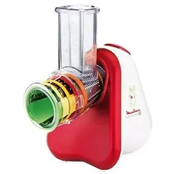 Moulinex DJ756G Zerkleinerer Fresh Express Plus 200 Watt Metallic-Rot-Weiß