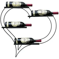 DanDiBo Ambiente Weinregal 63 x 10 x 65 cm Schwarz
