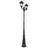 QAZQA Außenlaterne Aluminium 220 cm 2-flammig IP44 inkl. E27 schwarz