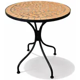 Mojawo Mosaik Tisch Bistrotisch Ø 60 x 70 cm Terrakotta/Orange