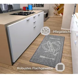 HANSE HOME 105622 Drinnen Teppich, Rechteck grau