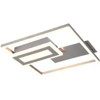 Trio Leuchten LED Deckenleuchte Spiro 22W nickel, Metall