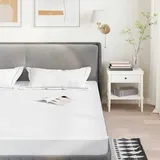 vidaXL Matratzenschoner Weiß 160x220 cm Wasserdicht