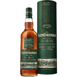 Glendronach 15 Years Old Revival Highland Single Malt Scotch 46% vol 0,7 l Geschenkbox