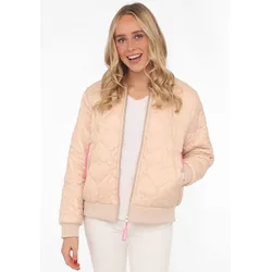 Bomberjacke ZWILLINGSHERZ, Damen, Gr. S, beige, Obermaterial: 100% Polyester, Jacken