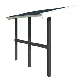 Lasita Maja Schleppdach 90 x 220 cm Grau
