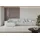 altdecor Ecksofa Cord 2-Sitzer Grau