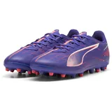 Puma Ultra 5 Play MG Soccer Shoe, Lapis Lazuli White-Sunset Glow, 42 EU