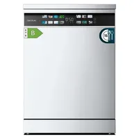 Cecotec 6700 B, Freistehend, Standardgröße (60 cm), Weiß, Schwarz, Berührung, LED - Transparent