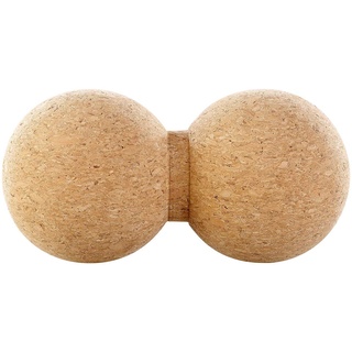 Newgen Medicals Massage-Doppelkugeln: Massage-Duoball & Faszien-Trainer zur Selbstmassage, Kork, Ø 6,5 cm (Duo-Massageball, Doppelball, Fuss Massager)