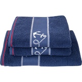 Dyckhoff Handtuch Maritim 'Voyage' 50 x 100 cm Navy