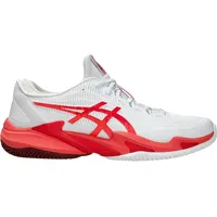 Asics Herren Court FF 3 Novak Sneaker, Weiss/ELEKTROROT, 43.5