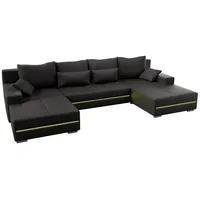 Juskys Sofa Malbun mit LED - Dunkelgrau