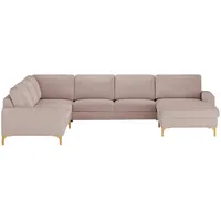 Max Schelling Wohnlandschaft  Maximum , rosa/pink , Maße (cm): B: 333 H: 86 T: 253.0