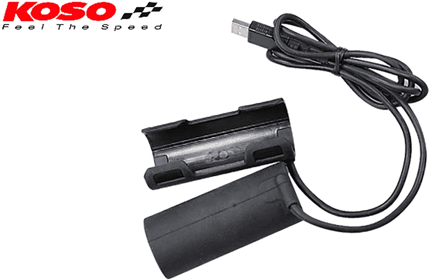 KOSO X-Claws Clip-on Heizgriffe mit USB-Anschluss, schwarz