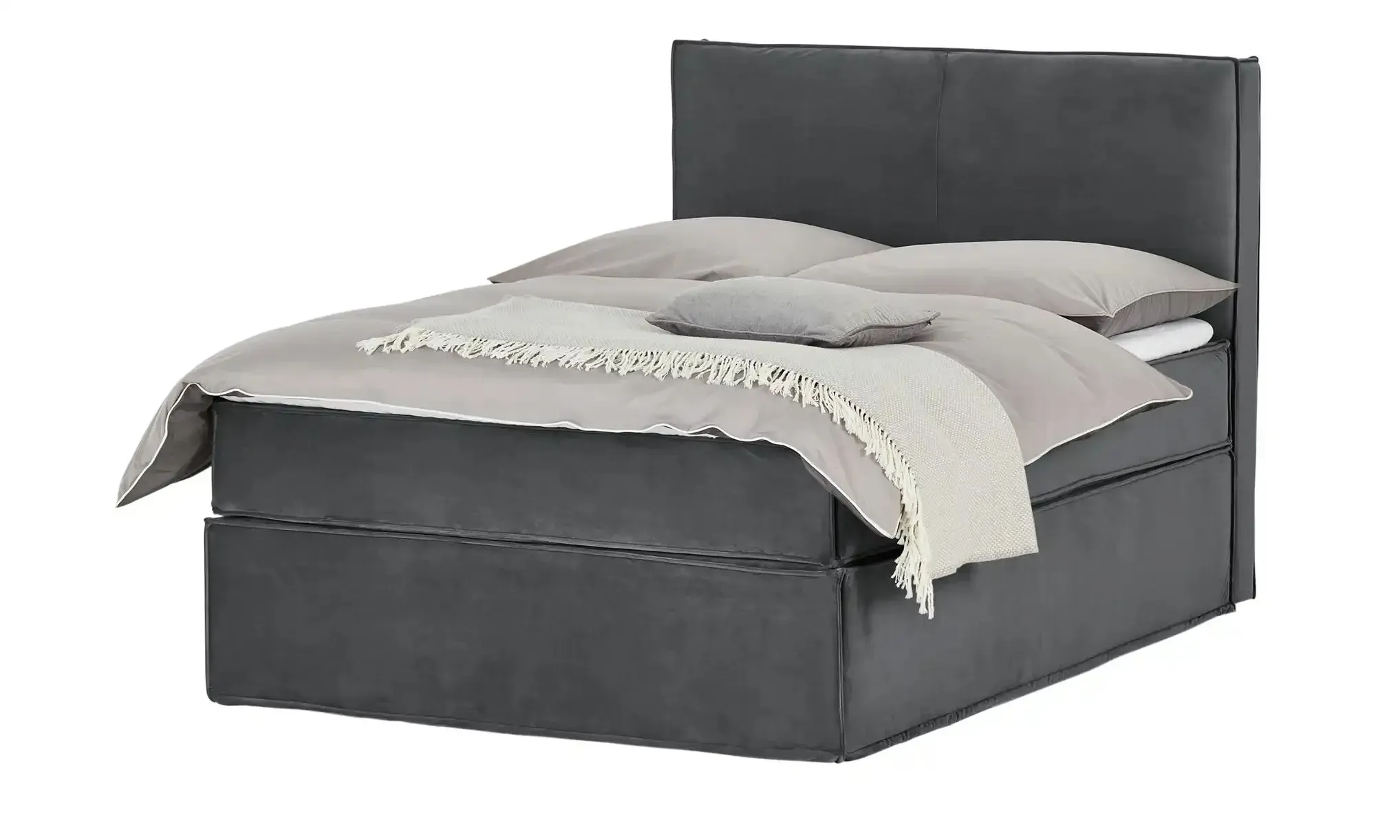 Boxi Boxspringbett 140 x 200 cm  Boxi ¦ grau ¦ Maße (cm): B: 140 H: 125