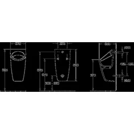 Villeroy & Boch Architectura we C+, vorne rund, Zu-/Ablauf verdeckt