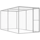 vidaXL Katzenkäfig 3x1,5x1,5 m Verzinkter Stahl