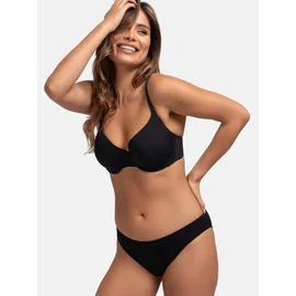 DORINA Bügel-BH "Michelle", Damen, Gr. 70, Cup B, schwarz, Obermaterial: 56% Polyamid, 32% Polyester, 12% Elasthan, unifarben, BHs Bügel-BH, leicht gepolstert, weicher Stoff