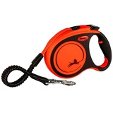 Flexi XTREME Gurt L 8 Meter schwarz/orange Roll-Leine für Hunde