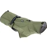 TIAKI Hunderegenmantel Olive - Rückenlänge: ca. 50 cm