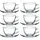 Pasabahce 6er Set Basic Espresso Tassen Set 90ml Kaffeeset transparent