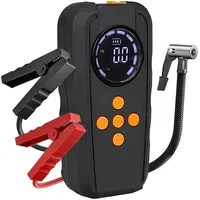 Avizar Auto-Starthilfe mit Kompressor & LED 6000 mAh Schwarz