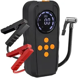 Avizar Auto-Starthilfe mit Kompressor & LED 6000 mAh Schwarz
