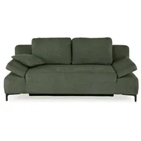 Schlafsofa Jeremo Stoff Grün Dunkelgrün