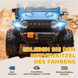 aiyaplay Elektroauto 12V Kinderauto Blau