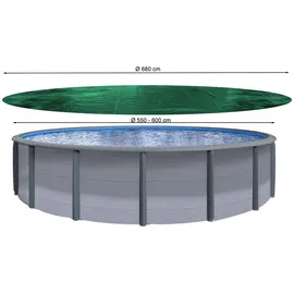 Quick Star Poolabdeckung Rund grün Ø 680 cm