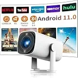 Videoprojektor, 5G WiFi Bluetooth Projektor Full HD 1080P Projektor 4K Support Movie Projector 8000L Oudoor Tragbarer Mini Projektor Kompatibel mit TV Stick Laptop Tablet PC HDMI USB