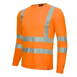 Warnschutz Langarmshirt Kl. 3 "MOTION TEX VIZ" UV-Schutz - 6XL - Orange